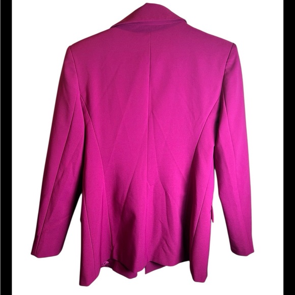 Sandro Ferrone Pink Fuchsia Barbie Double Breasted Blazer Size 44 (8) - Picture 3 of 4